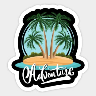 Adventure is my therapy Adventure Explore the world travel lover summer spring Sticker